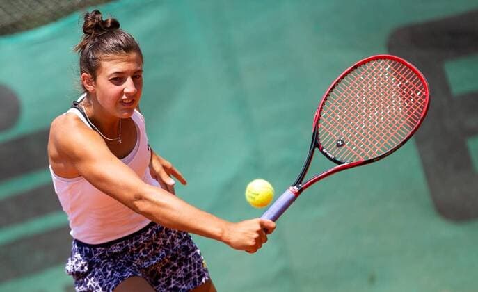 TENNIS - ITF Future Ladies VIENNA,AUSTRIA,17.JUL.18 - TENNIS - ITF Future Ladies. Image shows Kristina Milenkovic (SUI). GEPAxpictures xPhilippxBrem