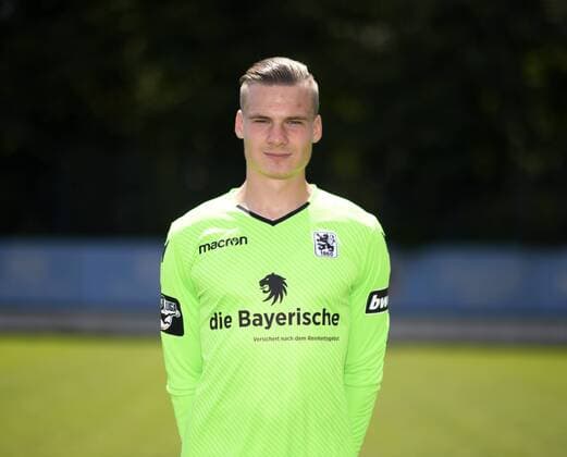 Torwart Tom Kretzschmar; TSV 1860 München; 3.Liga, Porträttermin 2018 2019;