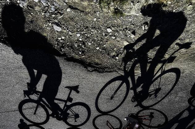 Sport Bilder des Tages Illustration picture shows shadows of cyclists during the eleventh stage in the 105th edition of the Tour de France cycling race, 108.5 km from ALbertville to La Rosiere Espace San Bernardo, France, Wednesday 18 July 2018. This year s Tour de France takes place from July 7th to July 29th. YORICKxJANSENS  x05388555x