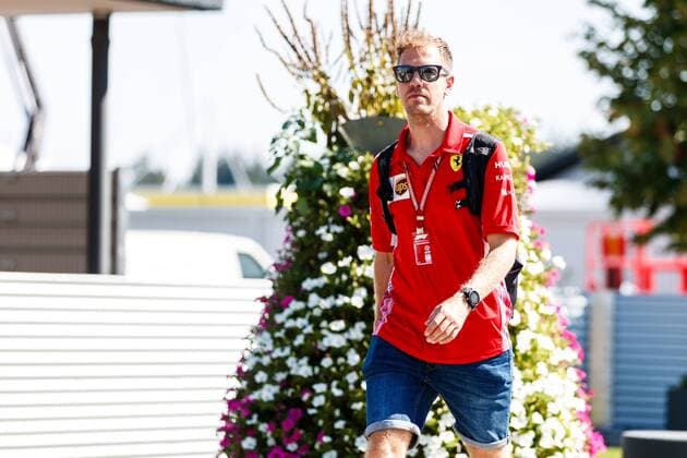 Sebastian Vettel (Scuderia Ferrari) kommt an die Strecke, Grosser Preis von Deutschland 2018, Motorsport, Formel 1, 19.07.2018, Grosser Preis von Deutschland 2018, Motorsport, Formel 1, 19.07.2018 Hockenheim Copyright: xEIBNER AlexanderxNeisx EP_ANS