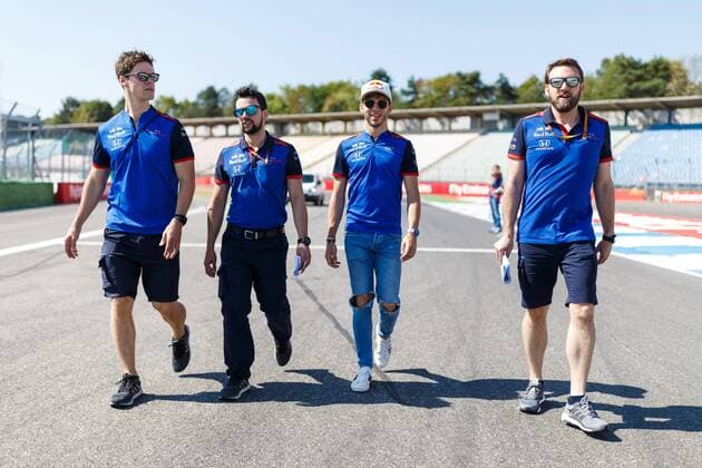 Pierre Gasly (Scuderia Toro Rosso) besichtigt die Strecke, Grosser Preis von Deutschland 2018, Motorsport, Formel 1, 19.07.2018, Grosser Preis von Deutschland 2018, Motorsport, Formel 1, 19.07.2018 Hockenheim Copyright: xEIBNER AlexanderxNeisx EP_ANS