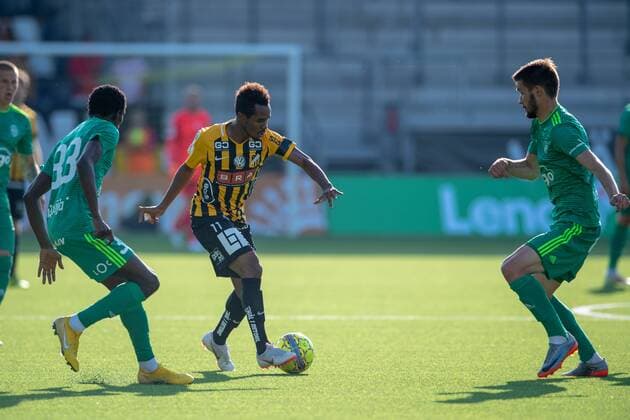 180719 Nasiru Mohammed of Häcken during the first round, second leg, qualifying match between Häcken and Liepaja den 19 juli 2018 i Göteborg. Copyright: MATHIASxBERGELD BB180719MB002