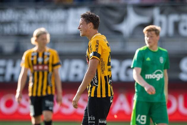 180719 Viktor Lundberg of Häcken looks dehected during the first round, second leg, qualifying match between Häcken and Liepaja den 19 juli 2018 i Göteborg. Copyright: MATHIASxBERGELD BB180719MB003