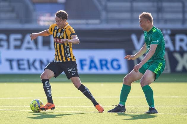 180719 Viktor Lundberg of Häcken in action during the first round, second leg, qualifying match between Häcken and Liepaja on july 19 2018 in Göteborg. Copyright: MATHIASxBERGELD BB180719MB007