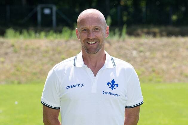 19.07.2018, xfux, Fussball 2.Bundesliga, SV Darmstadt 98 Fototermin Saison 2018 2019, PortraÌˆttermin 2018 2019, emspor, emonline, deloka, v.l. Co Trainer Frank Steinmetz; (SV Darmstadt 98) Darmstadt