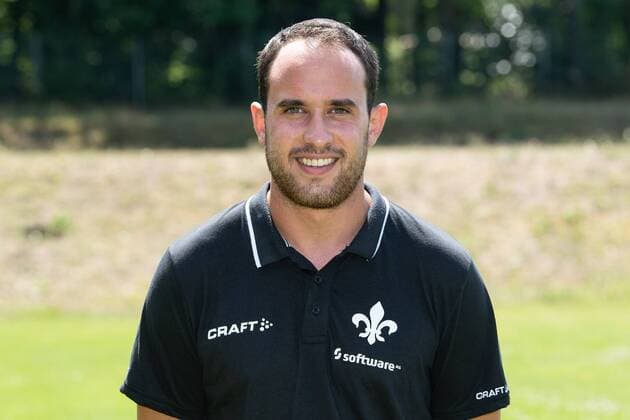 19.07.2018, xfux, Fussball 2.Bundesliga, SV Darmstadt 98 Fototermin Saison 2018 2019, PortraÌˆttermin 2018 2019, emspor, emonline, deloka, v.l. Betreuer Matthias Neumann; (SV Darmstadt 98) Darmstadt