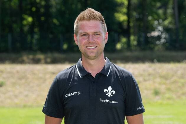 19.07.2018, xfux, Fussball 2.Bundesliga, SV Darmstadt 98 Fototermin Saison 2018 2019, PortraÌˆttermin 2018 2019, emspor, emonline, deloka, v.l. Physiotherapeut Bjoern Rein; (SV Darmstadt 98) Darmstadt