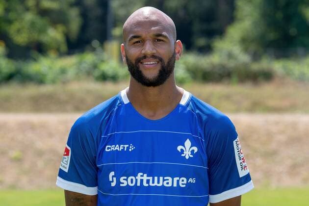 19.07.2018, xfux, Fussball 2.Bundesliga, SV Darmstadt 98 Fototermin Saison 2018 2019, PortraÌˆttermin 2018 2019, emspor, emonline, deloka, v.l. Terrence Boyd; (SV Darmstadt 98) Darmstadt