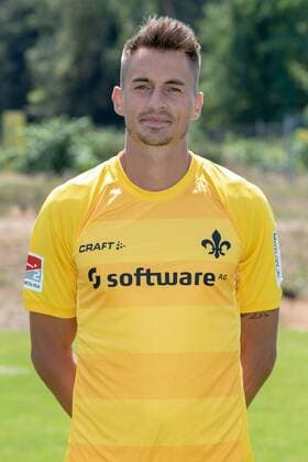19.07.2018, xfux, Fussball 2.Bundesliga, SV Darmstadt 98 Fototermin Saison 2018 2019, PortraÌˆttermin 2018 2019, emspor, emonline, deloka, v.l. Joel JoÃ«l Mall; (SV Darmstadt 98) Darmstadt