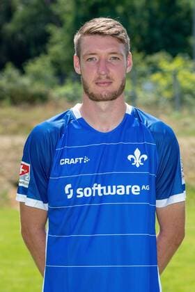 19.07.2018, xfux, Fussball 2.Bundesliga, SV Darmstadt 98 Fototermin Saison 2018 2019, PortraÌˆttermin 2018 2019, emspor, emonline, deloka, v.l. Patrick Banggaard; (SV Darmstadt 98) Darmstadt