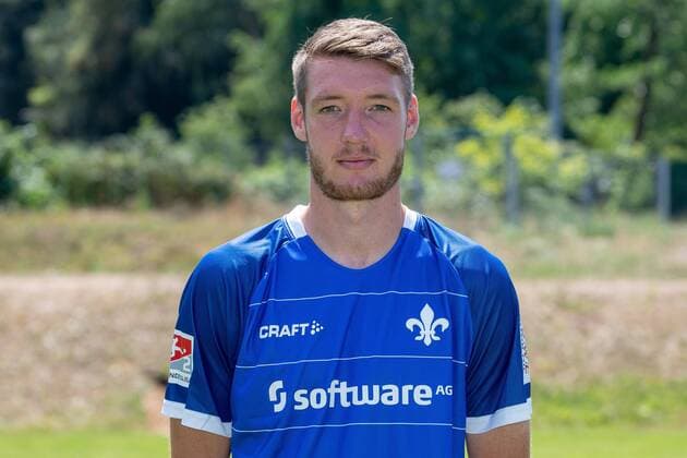 19.07.2018, xfux, Fussball 2.Bundesliga, SV Darmstadt 98 Fototermin Saison 2018 2019, PortraÌˆttermin 2018 2019, emspor, emonline, deloka, v.l. Patrick Banggaard; (SV Darmstadt 98) Darmstadt