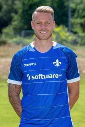 19.07.2018, xfux, Fussball 2.Bundesliga, SV Darmstadt 98 Fototermin Saison 2018 2019, PortraÌˆttermin 2018 2019, emspor, emonline, deloka, v.l. Marcel Franke; (SV Darmstadt 98) Darmstadt