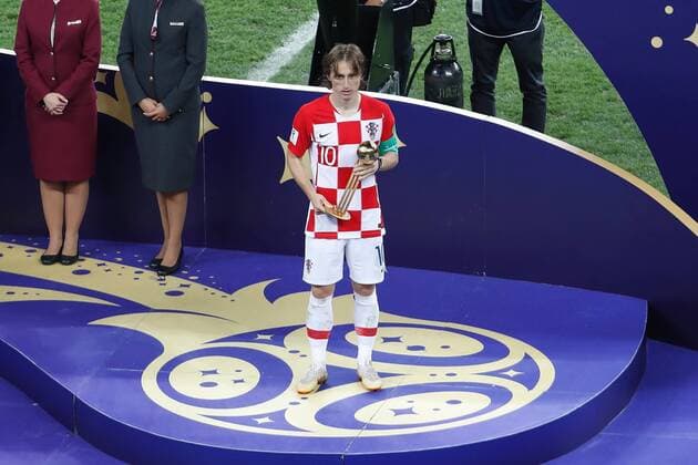 Luka Modric (CRO), JULY 15, 2018 - Football Soccer : FIFA World Cup WM Weltmeisterschaft Fussball Russia 2018 final match between France 4-2 Croatia at the Luzhniki Stadium in Moscow, Russia. Noxthirdxpartyxsales  (82454042)