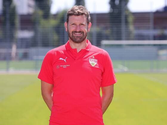 Physiotheraput Matthias Hahn; VfB Stuttgart 1893; 1. BL, Portraettermin 2018 2019,