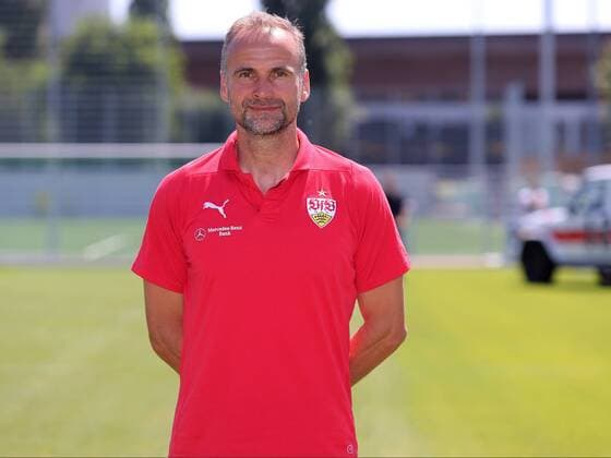 Torwarttrainer Marco Langner; VfB Stuttgart 1893; 1. BL, Portraettermin 2018 2019,