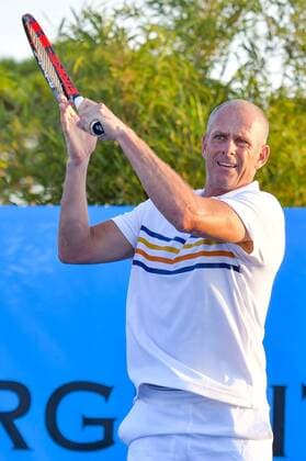 Guy Forget CELEBRITES : Classic Tennis Tour 2018 - Saint Tropez - 19 07 2018 NorbertScanella Panoramic 