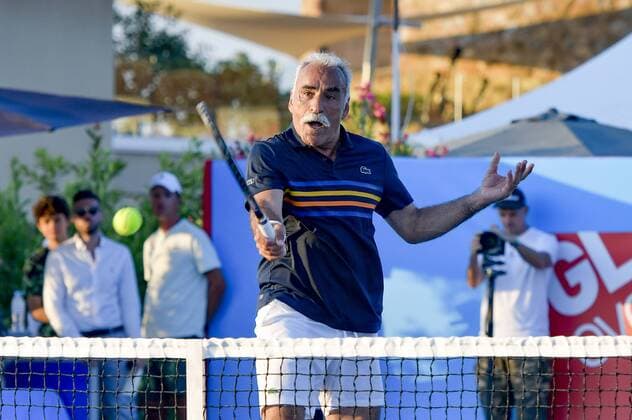 Mansour Bahrami CELEBRITES : Classic Tennis Tour 2018 - Saint Tropez - 19 07 2018 NorbertScanella Panoramic 