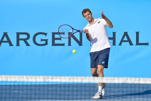 Paul Henri Mathieu CELEBRITES : Classic Tennis Tour 2018 - Saint Tropez - 19 07 2018 NorbertScanella Panoramic 