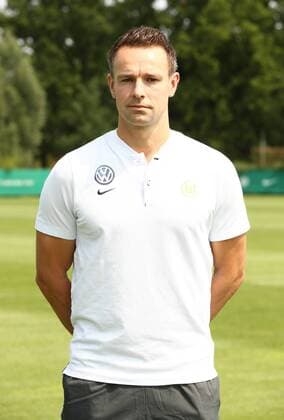 Teammanager Philipp Wegner Fußball Fussball DFL erste 1.Bundesliga Herren Saison 2018 2019 20.07.2018 VfL Wolfsburg Porträttermin , Porträt, Vorstellung, Präsentation, Pressetermin