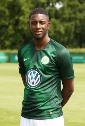 Riechedly Bazoer Fußball Fussball DFL erste 1.Bundesliga Herren Saison 2018 2019 20.07.2018 VfL Wolfsburg Porträttermin , Porträt, Vorstellung, Präsentation, Pressetermin