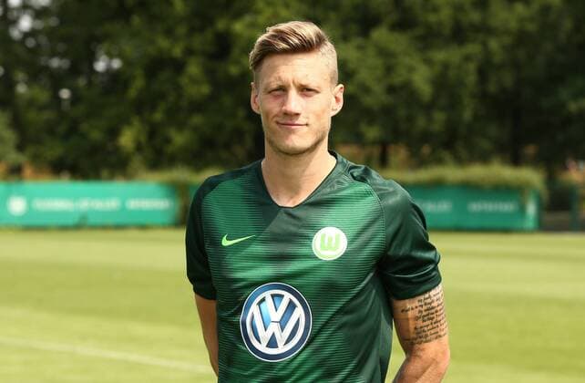 Wout Weghorst Fußball Fussball DFL erste 1.Bundesliga Herren Saison 2018 2019 20.07.2018 VfL Wolfsburg Porträttermin , Porträt, Vorstellung, Präsentation, Pressetermin