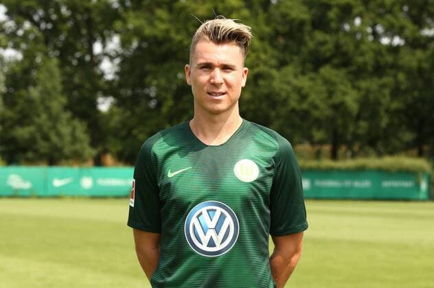 Felix Klaus Fußball Fussball DFL erste 1.Bundesliga Herren Saison 2018 2019 20.07.2018 VfL Wolfsburg Porträttermin , Porträt, Vorstellung, Präsentation, Pressetermin