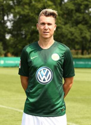 Felix Klaus Fußball Fussball DFL erste 1.Bundesliga Herren Saison 2018 2019 20.07.2018 VfL Wolfsburg Porträttermin , Porträt, Vorstellung, Präsentation, Pressetermin