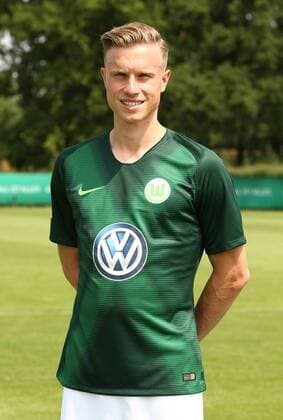 Yannick Gerhardt Fußball Fussball DFL erste 1.Bundesliga Herren Saison 2018 2019 20.07.2018 VfL Wolfsburg Porträttermin , Porträt, Vorstellung, Präsentation, Pressetermin
