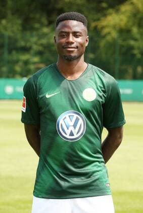 Paul Georges Nteb Fußball Fussball DFL erste 1.Bundesliga Herren Saison 2018 2019 20.07.2018 VfL Wolfsburg Porträttermin , Porträt, Vorstellung, Präsentation, Pressetermin