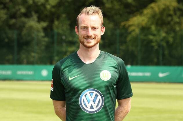 Maximilian Arnold Fußball Fussball DFL erste 1.Bundesliga Herren Saison 2018 2019 20.07.2018 VfL Wolfsburg Porträttermin , Porträt, Vorstellung, Präsentation, Pressetermin
