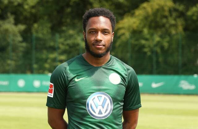 Kaylen Hinds Fußball Fussball DFL erste 1.Bundesliga Herren Saison 2018 2019 20.07.2018 VfL Wolfsburg Porträttermin , Porträt, Vorstellung, Präsentation, Pressetermin