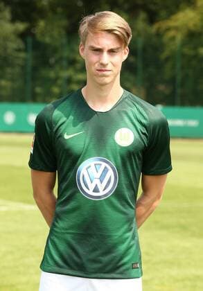 Gian Luca Itter Fußball Fussball DFL erste 1.Bundesliga Herren Saison 2018 2019 20.07.2018 VfL Wolfsburg Porträttermin , Porträt, Vorstellung, Präsentation, Pressetermin