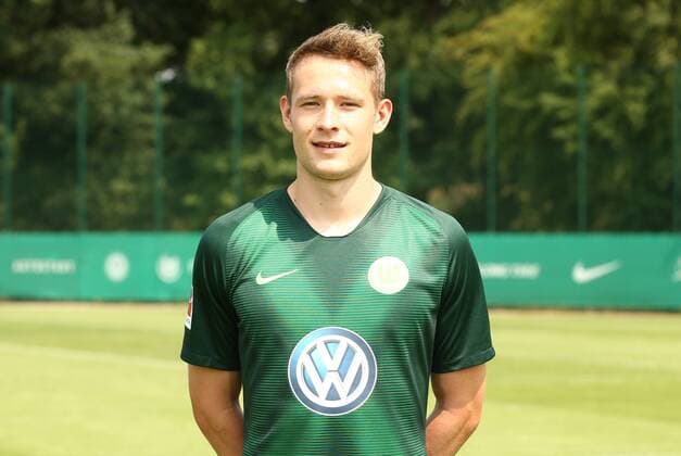 Paul Jaeckel Fußball Fussball DFL erste 1.Bundesliga Herren Saison 2018 2019 20.07.2018 VfL Wolfsburg Porträttermin , Porträt, Vorstellung, Präsentation, Pressetermin