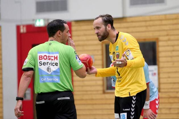 Silvio Heinevetter ( Fuechse Berlin ) diskutiert, HBW Balingen vs. Fuechse Berlin, Handball, Esslinger Marktplatztunier 2018, Handball, 20.07.2018, HBW Balingen vs. Fuechse Berlin, Handball, Esslinger Marktplatztunier 2018, Handball, 20.07.2018 Altach Copyright: xLangerx xEibner-Pressefotox EP_HLR