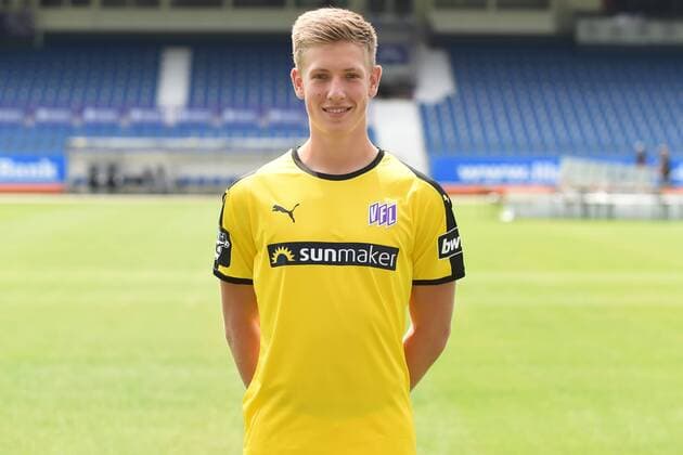 Fußball 3. Liga Porträttermin 2018 2019 VfL Osnabrück am 10.07.2018 an der Bremer Brücke in Osnabrück Torwart Laurenz Beckemeyer (VfL Osnabrueck)