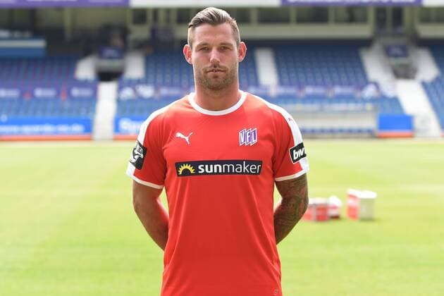 Fußball 3. Liga Porträttermin 2018 2019 VfL Osnabrück am 10.07.2018 an der Bremer Brücke in Osnabrück Torwart Philipp KuÌˆhn Kuehn (VfL Osnabrueck)