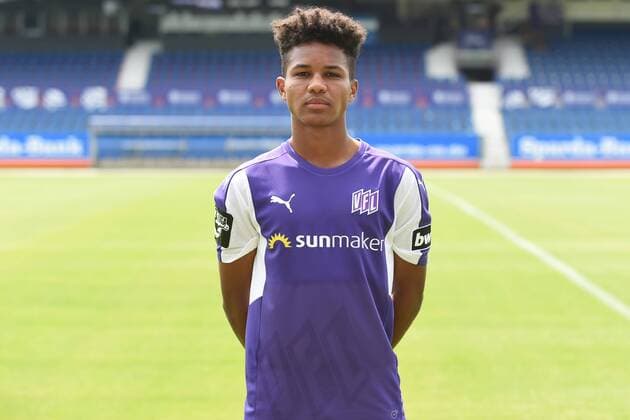Fußball 3. Liga Porträttermin 2018 2019 VfL Osnabrück am 10.07.2018 an der Bremer Brücke in Osnabrück Felix Agu (VfL Osnabrueck)