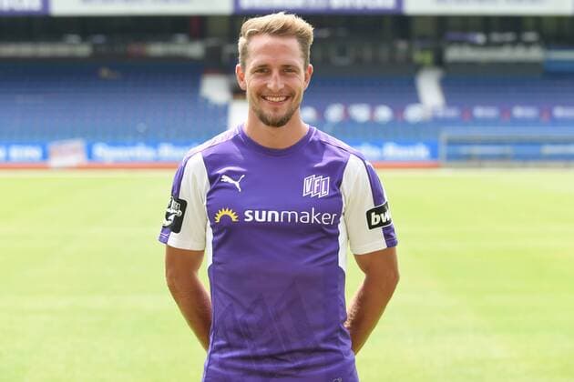 Fußball 3. Liga Porträttermin 2018 2019 VfL Osnabrück am 10.07.2018 an der Bremer Brücke in Osnabrück Ulrich Taffertshofer (VfL Osnabrueck)