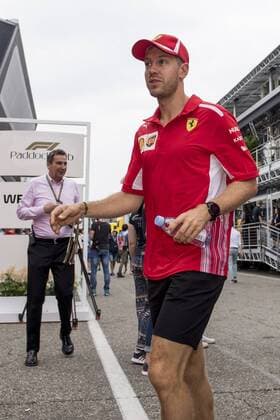 Motorsport: Formel 1, Saison 2018 2019, Qualifying am Samstag, 21.07.2018 am Hockenheimring in Hockenheim (Deutschland). Sebastian Vettel (Scuderia Ferrari) geht in seine Box. Copyright: xInderliedx
