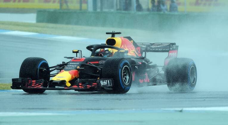 21.07.2018, xpsx, Formel 1 FIA, Grand Prix von Deutschland 3. Freies Training 2018 emspor, v.l. Daniel Ricciardo (Red Bull - Tag Heuer) Hockenheim