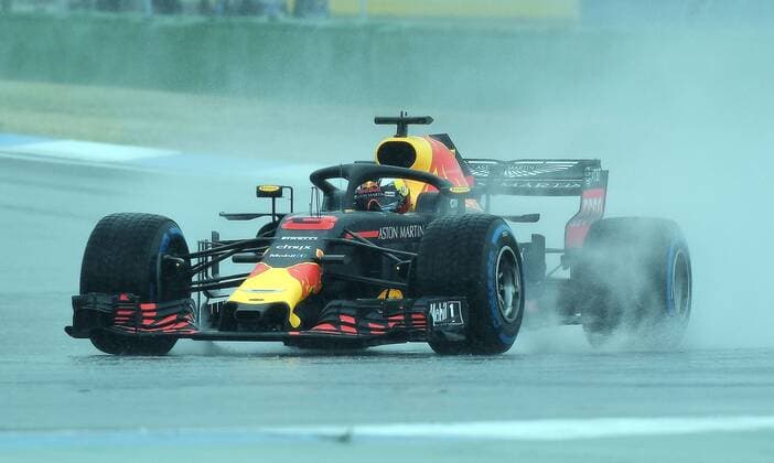 21.07.2018, xpsx, Formel 1 FIA, Grand Prix von Deutschland 3. Freies Training 2018 emspor, v.l. Daniel Ricciardo (Red Bull - Tag Heuer) Hockenheim