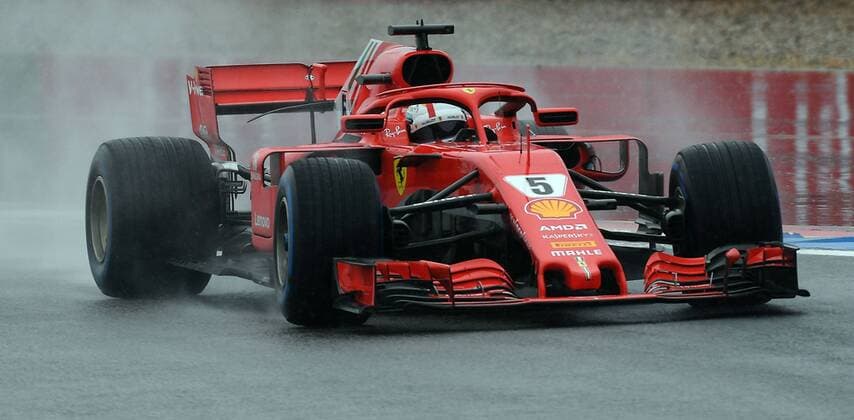 21.07.2018, xpsx, Formel 1 FIA, Grand Prix von Deutschland 3. Freies Training 2018 emspor, v.l. Sebastian Vettel (Ferrari Scuderia Ferrari) Hockenheim