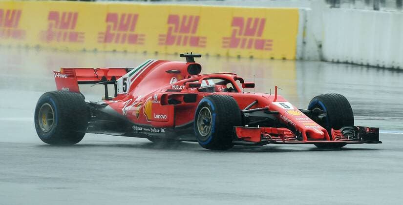 Sport Bilder des Tages 21.07.2018, xpsx, Formel 1 FIA, Grand Prix von Deutschland 3. Freies Training 2018 emspor, v.l. Sebastian Vettel (Ferrari Scuderia Ferrari) Hockenheim
