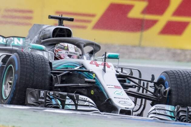 Motorsport: Formel 1, Saison 2018 2019, Qualifying am Samstag, 21.07.2018 am Hockenheimring in Hockenheim (Deutschland). Lewis Hamilton (Mercedes AMG Petronas) fährt durch das Motodrom. Copyright: xInderliedx
