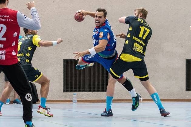 Sport Bilder des Tages Benjamin Meschke (HBW Balingen Weilstetten 13), HBW Balingen Weilstetten vs. TVB 1898 Stuttgart , 53. Esslinger Marktplatzturnier, Reichstadt-Pokal 2018, Handballl, DKB, Herren, 1.Bundesliga, Saison 18 19, GER, 21.07.2018, HBW Balingen Weilstetten vs. TVB 1898 Stuttgart , 53. Esslinger Marktplatzturnier, Reichstadt-Pokal 2018, Handballl, DKB, Herren, 1.Bundesliga, Saison 18 19, GER, 21.07.2018 Esslingen Copyright: xEIBNER WolfgangxFrankx EP_WFK