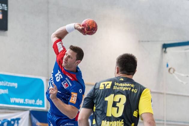Martin Strobel (HBW Balingen -Weiltetten 1)HBW Balingen Weilstetten vs. TVB 1898 Stuttgart , 53. Esslinger Marktplatzturnier, Reichstadt-Pokal 2018, Handballl, DKB, Herren, 1.Bundesliga, Saison 18 19, GER, 21.07.2018, HBW Balingen Weilstetten vs. TVB 1898 Stuttgart , 53. Esslinger Marktplatzturnier, Reichstadt-Pokal 2018, Handballl, DKB, Herren, 1.Bundesliga, Saison 18 19, GER, 21.07.2018 Esslingen Copyright: xEIBNER WolfgangxFrankx EP_WFK
