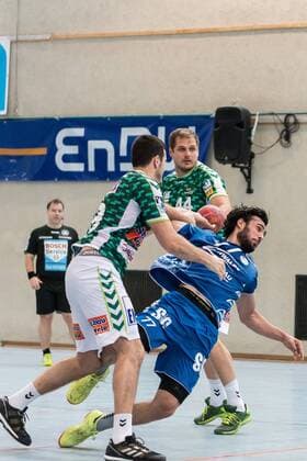 Ivan Sliskovic (Frisch Auf Goeppinen 19), Kresimir Kozina (Frisch Auf Goeppingen 44), Pouya (VfL Gummersbach 77), Frisch AUF! Goeppingen vs VfL Gummersbach , 53. Esslinger Marktplatzturnier, Reichstadt-Pokal 2018, Handballl, DKB, Herren, 1.Bundesliga, Saison 18 19, GER, 21.07.2018, Frisch AUF! Goeppingen vs VfL Gummersbach , 53. Esslinger Marktplatzturnier, Reichstadt-Pokal 2018, Handballl, DKB, Herren, 1.Bundesliga, Saison 18 19, GER, 21.07.2018 Esslingen Copyright: xEIBNER WolfgangxFrankx EP_WFK