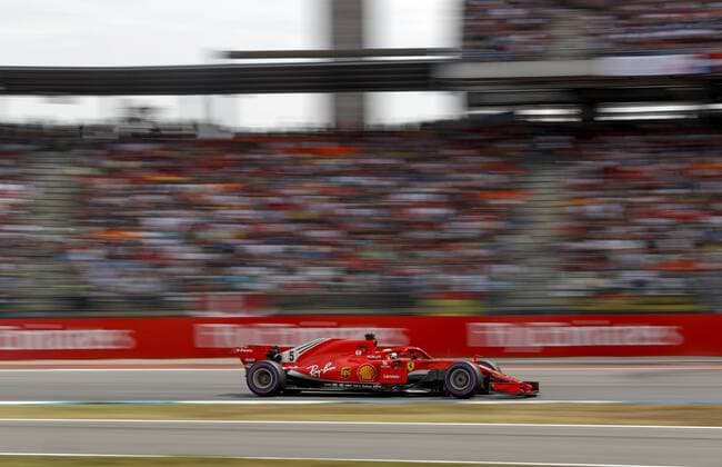 Motorsports: FIA Formula One World Championship WM Weltmeisterschaft 2018, Grand Prix of Germany, 5 Sebastian Vettel (GER, Scuderia Ferrari), Hockenheim Germany