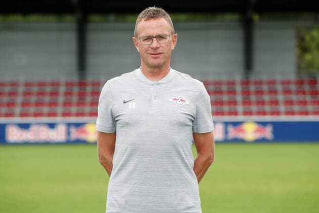 RB Leipzig Fussball Saison 2018-19 Cheftrainer Ralf Rangnick; RasenBallsport Leipzig , Fussball, 1. Bundesliga, Porträttermin 2018 2019 , Leipzig, 21.07.2018. ,