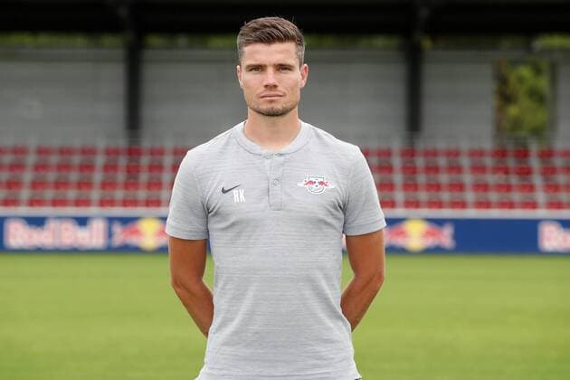 RB Leipzig Fussball Saison 2018-19 Co Trainer Robert Klauß Klauss; RasenBallsport Leipzig , Fussball, 1. Bundesliga, Porträttermin 2018 2019 , Leipzig, 21.07.2018. ,